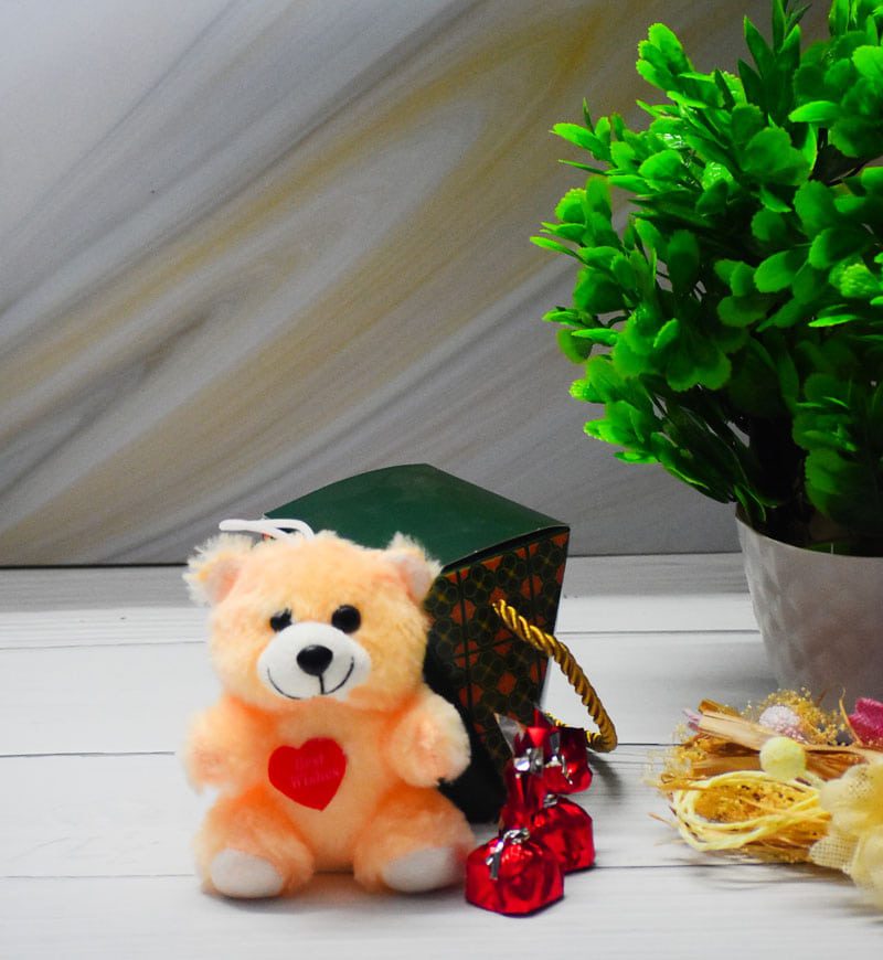 Way to Celebrate! Valentine's Day Plush Chocolate Scented Teddy Bear in  Deluxe Gift Box, Brown - Walmart.com