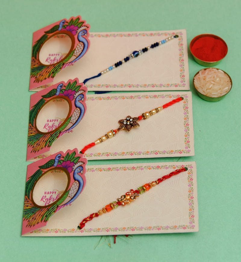 Set of 3 Traditional Rakhi