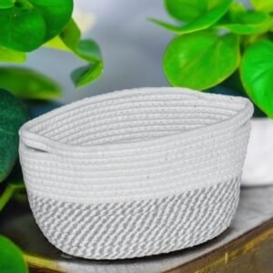 Planter for Home Essentials (White-Grey)