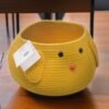 Cartoon Dog Cotton Rope Yellow Brown Multipurpose Storage Basket - Image 2