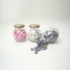 Printed floral Box with 3 Jars - Flavored Almonds (Paan, Rose & Blueberry) - Image 2