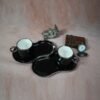 White Gold Luxurious Ceramic Cup & Saucer (Set of 2) - Black - Image 2