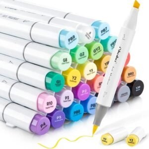 Alcohol Markers Dual Tip Broad and Fine & Brush Art Markers (30 Pc)