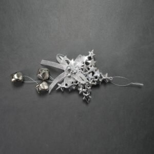 Christmas Star Shaped Silver Bell Decoration Hanging