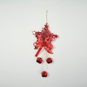 Christmas Star Shaped Red Bell Decoration Hanging