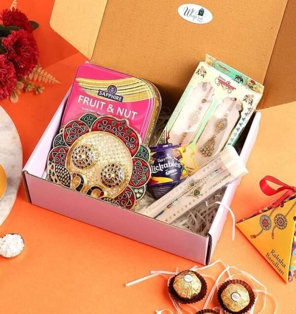 Set of 3 lovely Rakhi Hamper