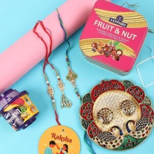 Set of 3 lovely Rakhi Hamper