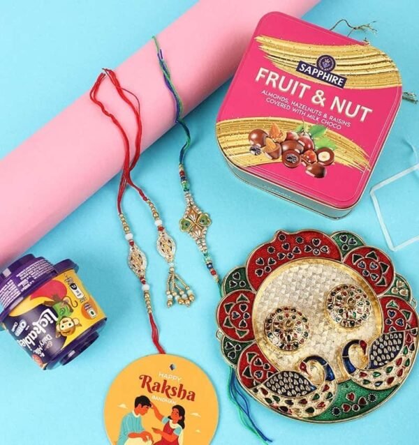 Set of 3 lovely Rakhi Hamper - Image 2