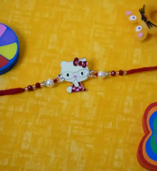 Kitty Kids Rakhi | Red