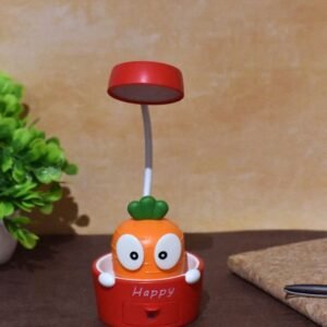 Bobblehead Carrot Lamp with Sharpener Orange-Red Color (1Pc)