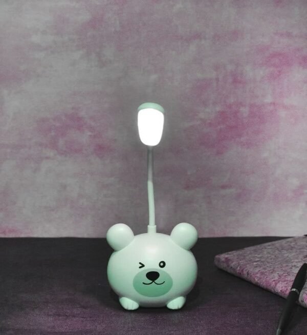 Cute Smiley Mouse Lamp with Sharpener White Color (1Pc) - Image 2