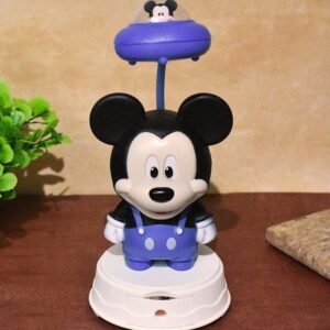 Mickey Led Light Table Night Lamp Blue Color for Kids Bedroom USB Chargeable with Pencil Sharpener for Girls & Boys