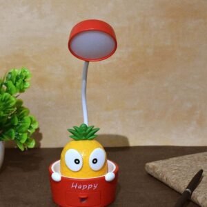 Bobblehead Pineapple Lamp with Sharpener Yellow-Red Color (1Pc)