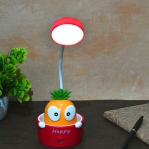 Bobblehead Pineapple Lamp with Sharpener Yellow-Red Color (1Pc)