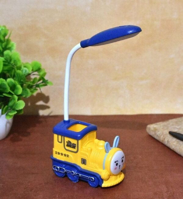 Train Pen Stand LED Desk Light Study Night Table Lamp with USB Charging Cable Table Lamp 4cm (1Pc) - Image 3