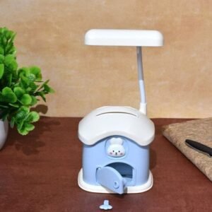 Cartoon House piggy bank table lamp for children USB charging night light 3 Gear Light