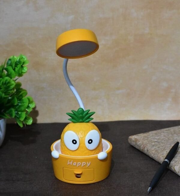 Bobblehead Pineapple Lamp with Sharpener Yellow Color (1Pc)