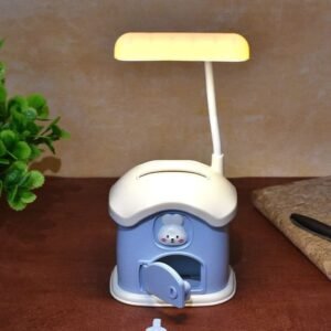 Cartoon House piggy bank table lamp for children USB charging night light 3 Gear Light