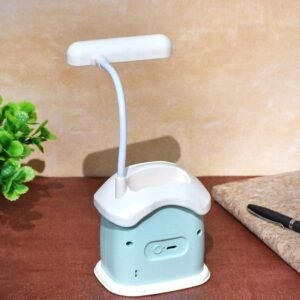 Cartoon House piggy bank table lamp for children USB charging night light 3 Gear Light Green Color