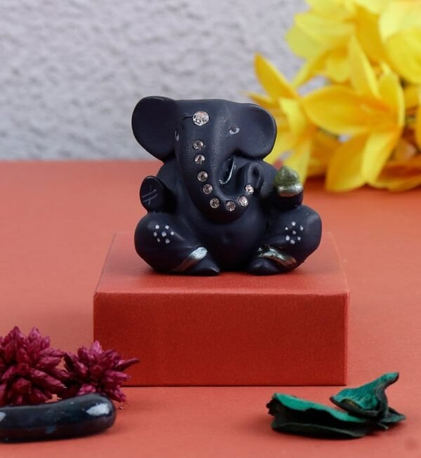 Appu Ganesha Idol for Ganesh Chaturthi, Car Dashboard, Showpiece for Home Decor