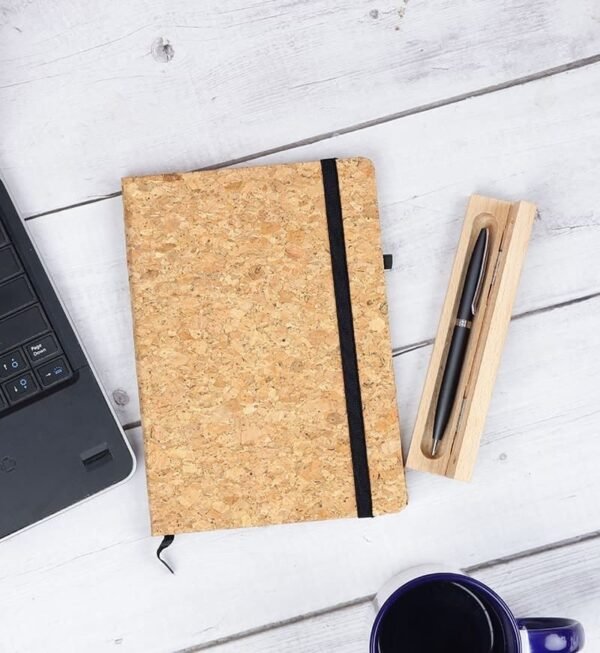 Cork Hardcover Notebook with Pen