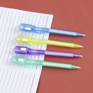 Invisible Spy Ball pen 4 Pcs with UV Light at Top