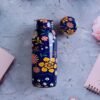 Copper Water Bottle | Blue & Flower print | 500 ml - Image 2
