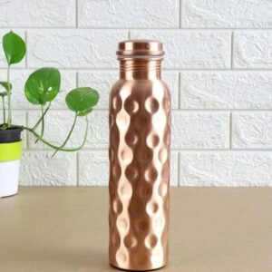 Pure Copper High Quality Daimond Style Bottle | 950 ml