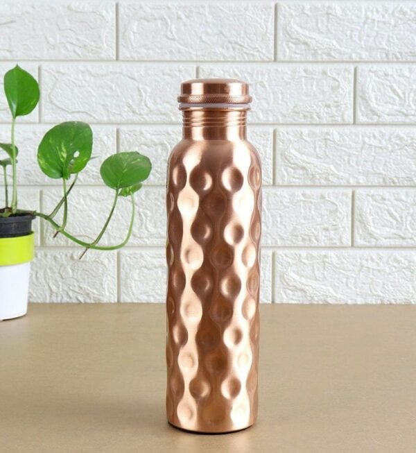 Pure Copper High Quality Daimond Style Bottle | 950 ml