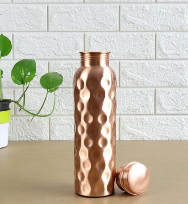 Pure Copper High Quality Daimond Style Bottle | 950 ml - Image 2