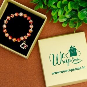 Radiant Harmony Glass Red color Beads Bracelet