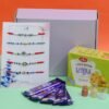 Combo of 5 Rakhis with Chocolates N Cookies - Image 2
