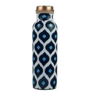 Copper Water Bottle | Blue | 750 ml