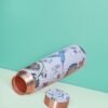 Copper Water Bottle Meena Print With Lacquer Coating Water Bottle with Advanced Leak Proof | White | 950 ml - Image 3