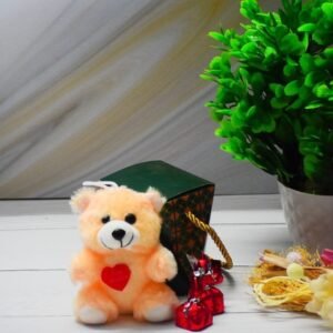 Cute Teddy Bear with Chocolates Bucket Hamper Box