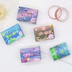 Universe printed Deco Washi Tapes (Pack of 2 Box | 8 Rolls)